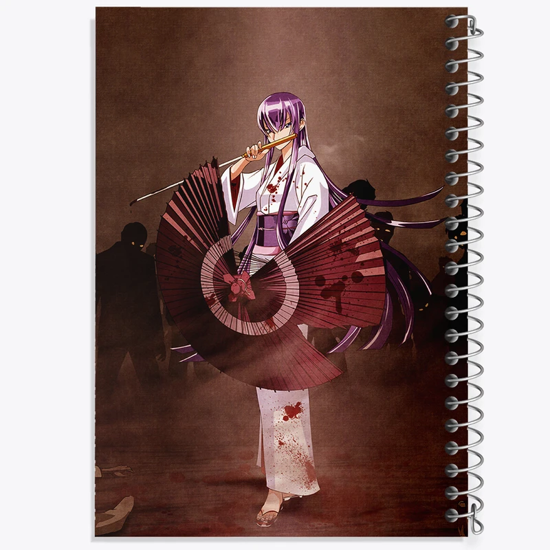 دفتر شطرنجی 50 برگ خندالو مدل سائکو انیمه دبیرستان مردگان کد 32323