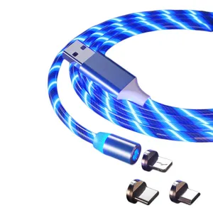 کابل تبدیل مغناطیسی USB به microUSB/ USB-C /لایتنینگ مدل F1D1 طول 1 متر