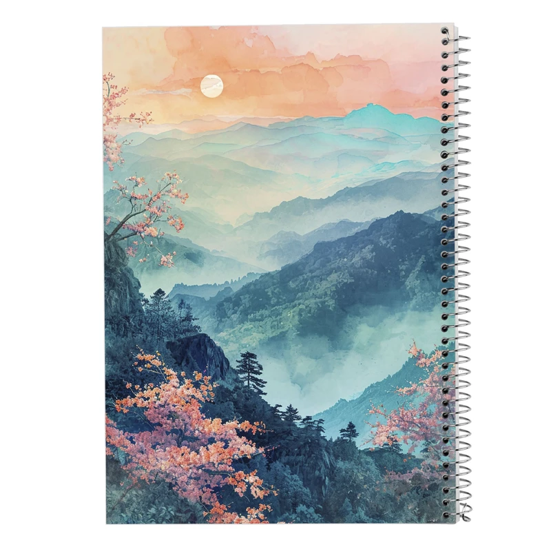 دفتر مشق 50 برگ مدوپد مدل طبیعت کد DF15408