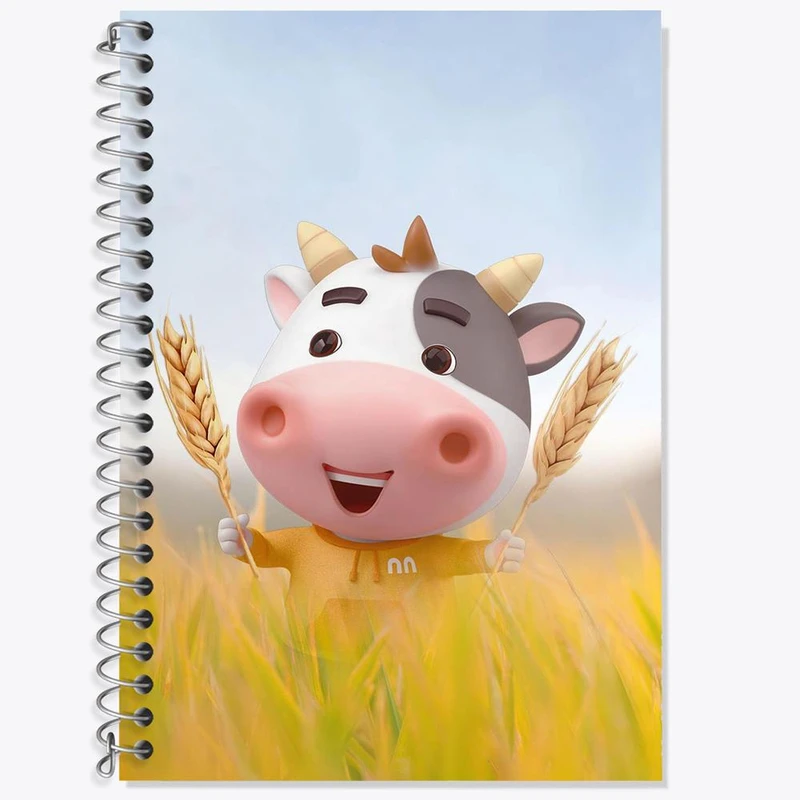 دفتر لغت 50 برگ خندالو مدل گاو کد 3400