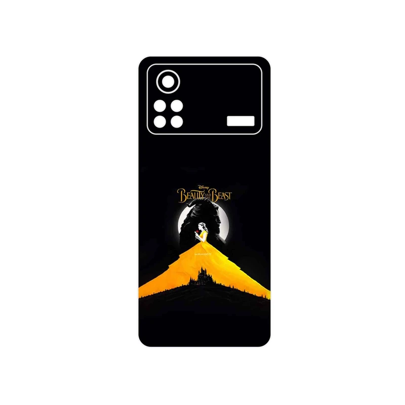 برچسب پوششی ماهوت مدل Beauty and the Beast مناسب برای گوشی موبایل شیائومی Poco X4 Pro 5G