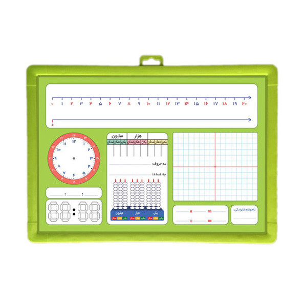 تخته وایت برد مدل ریاضی یار کلاس سوم سایز 35x25 سانتی متر