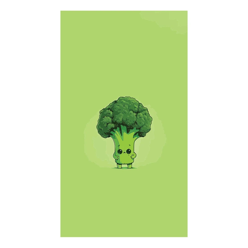 برچسب لپ تاپ پویا مارکت طرح بروکلی کد 3137