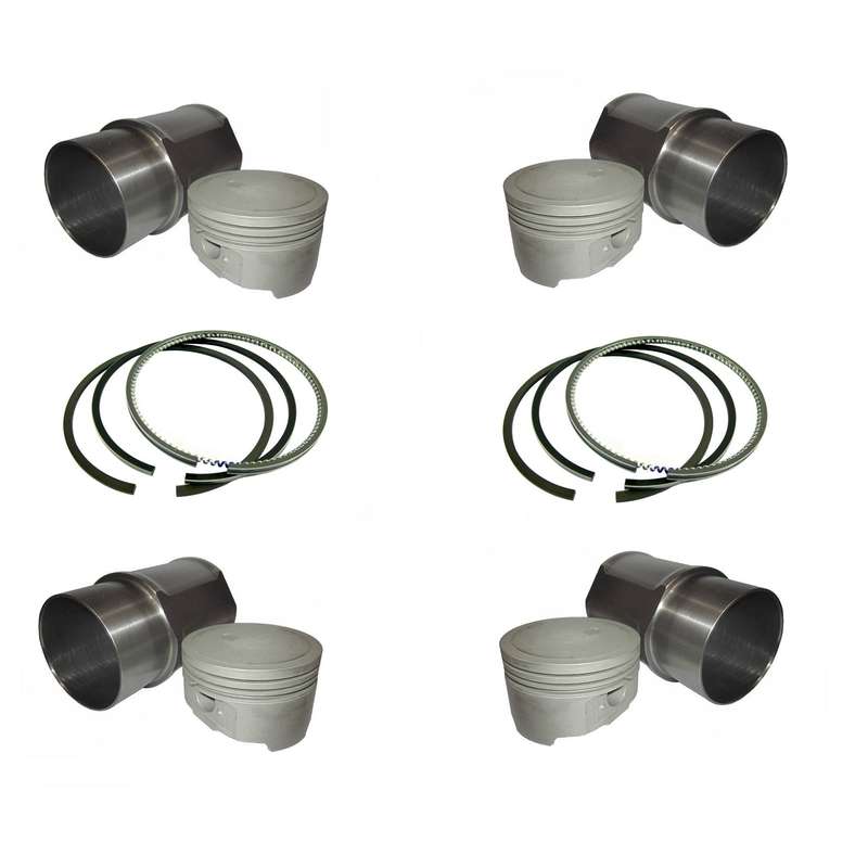 بوش و پیستون و گژنپین و رینگ کیک مدل K9654545 مناسب برای پژو 206 تیپ 2 بسته 4 عددی