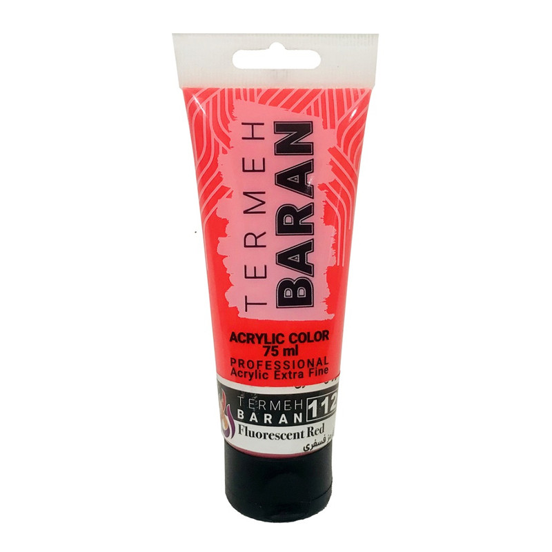 رنگ اکریلیک ترمه باران مدل rdf کد 112 حجم 75 میلی لیتر