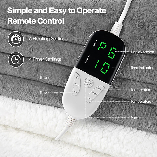 پتو برقی وان امگ مدل 127152 سایز 180*155 سانتیمتر