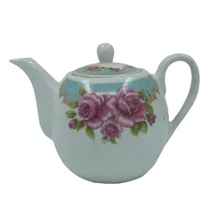 قوری طرح گل محمدی کد 9040