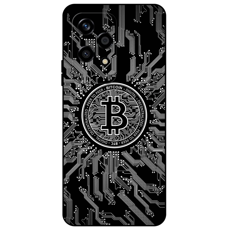 کاور مگافون طرح بیت کوین مدل 7737 مناسب برای گوشی موبایل آنر 200 Lite     