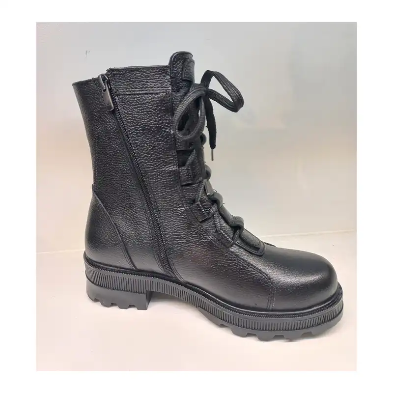 نیم بوت زنانه سرزمین چرم کد 145331 رنگ مشکی