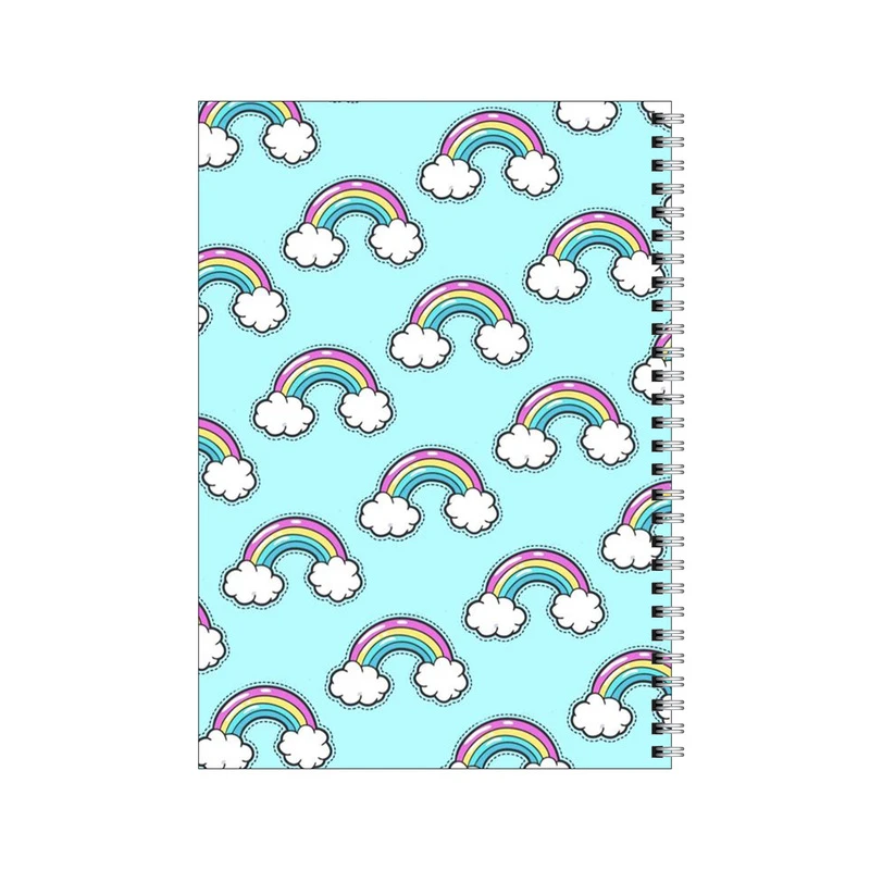 دفتر مشق 100 برگ بامبیلیپ طرح پترن رنگین کمان کد 9503461