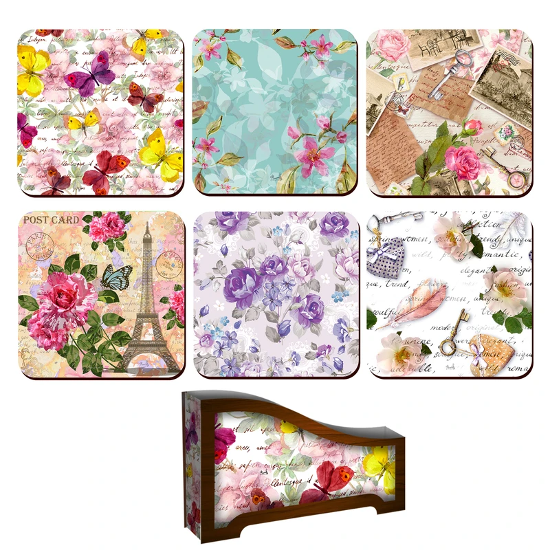 زیر لیوانی لوکسینو مدل Shahrad_1 مجموعه 6 عددی