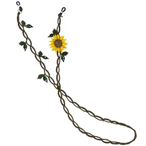 بند عینک زنانه طرح آفتابگردان کد 1103