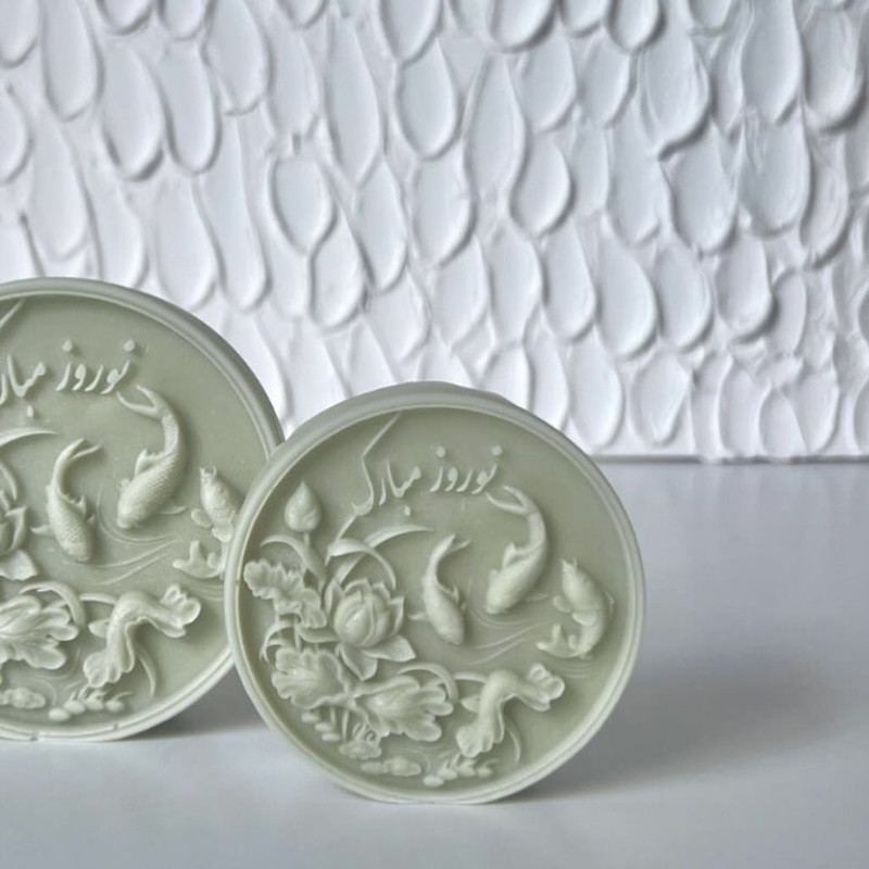 قالب شمع مدل سکه ماهی نوروز