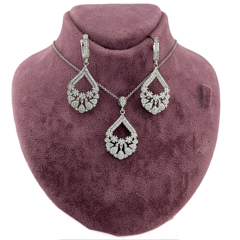 نیم ست نقره زنانه مدل ونوس