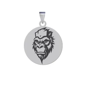 آویز گردنبند زنانه و مردانه هایکا مدل رخ میمون کد ja.h 276