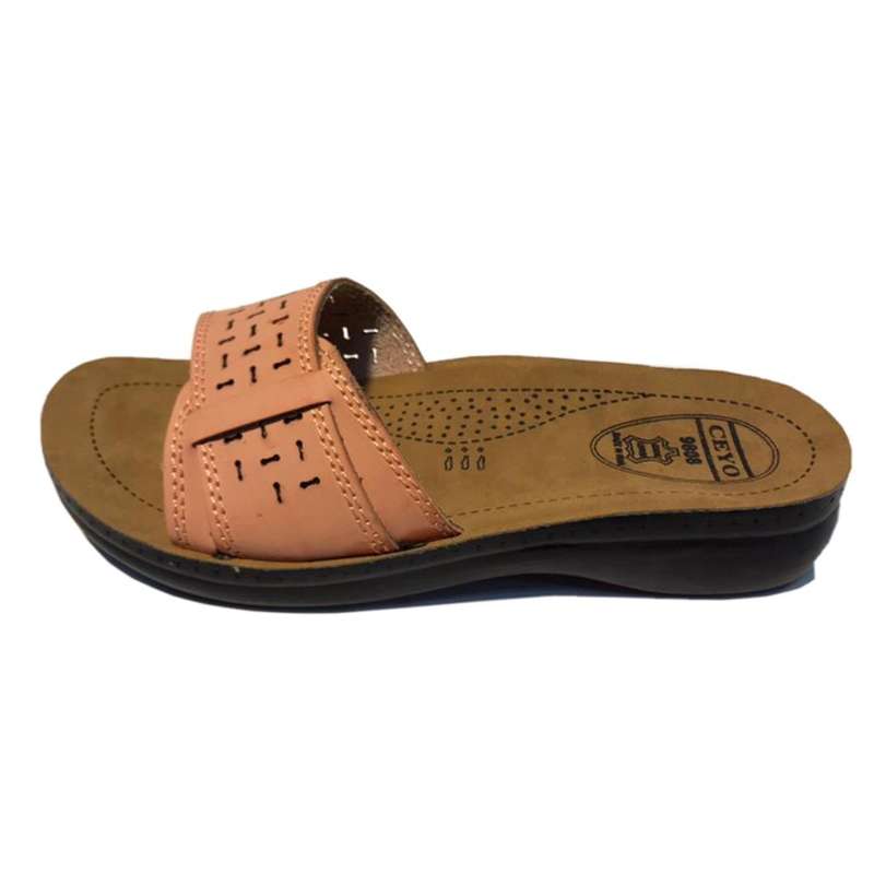 دمپایی زنانه شهپر مدل شهرزاد رنگ کالباسی