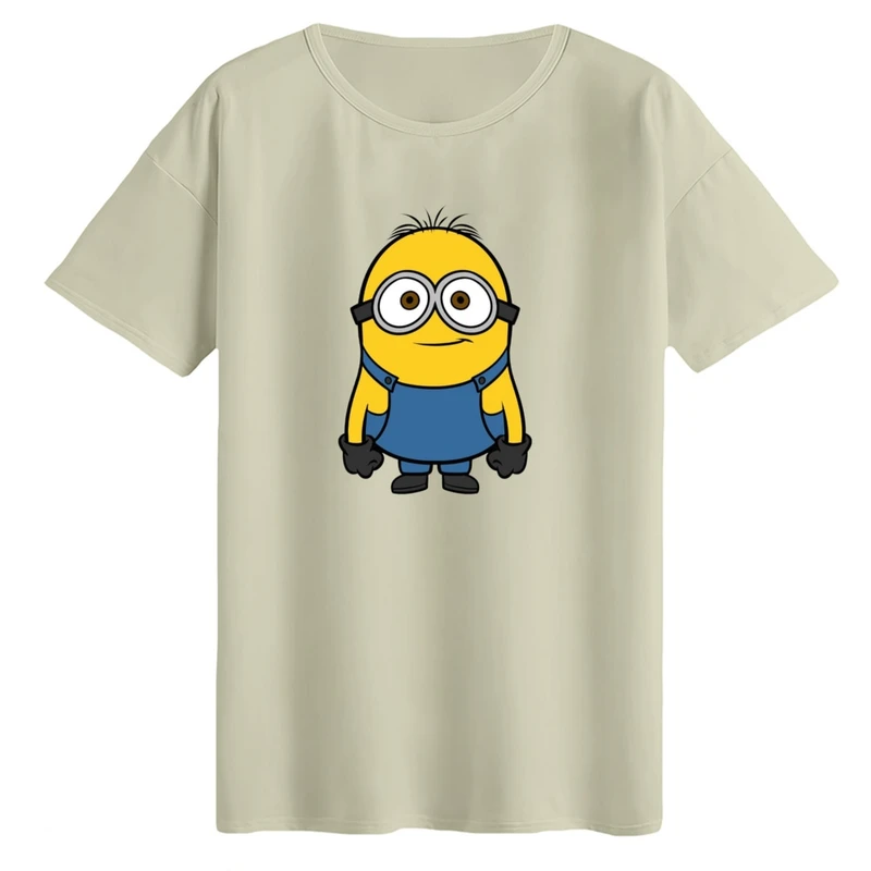 تی‌شرت لانگ آستین کوتاه زنانه مدل مینیون کد۱