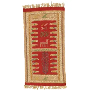 گلیم دستبافت نیم متری مدل خراسان کد 140928