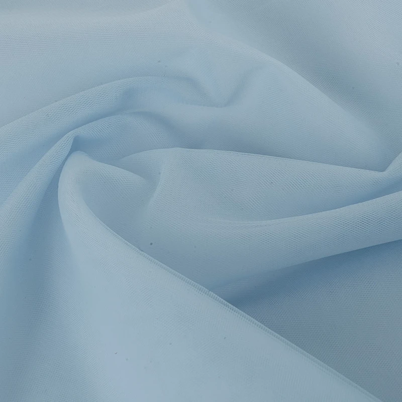 پارچه پرده عرض 3 متر مدل تور  رنگ آبی