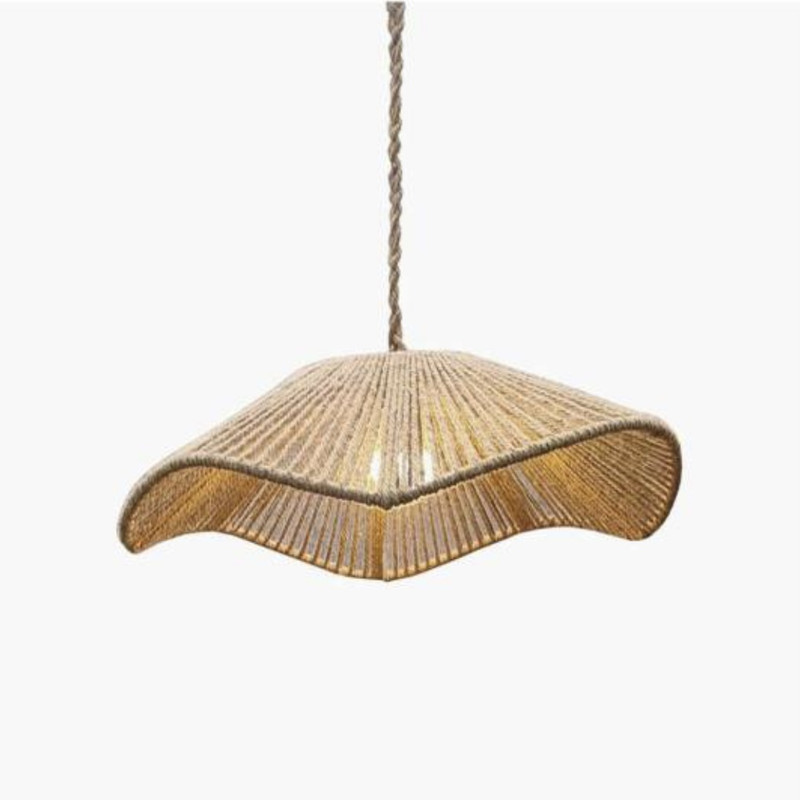 لوستر تزئینی مدل مکرومه دست ساز دفرمه کد 08