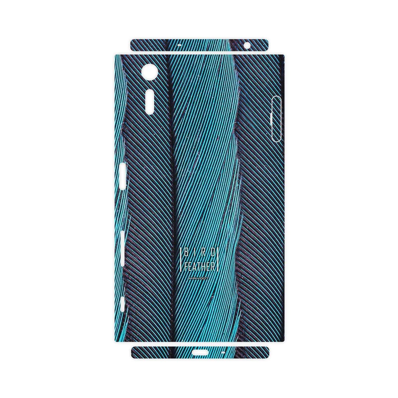 برچسب پوششی ماهوت مدل Turquoise feathers-FullSkin مناسب برای گوشی موبایل سونی Xperia XZ
