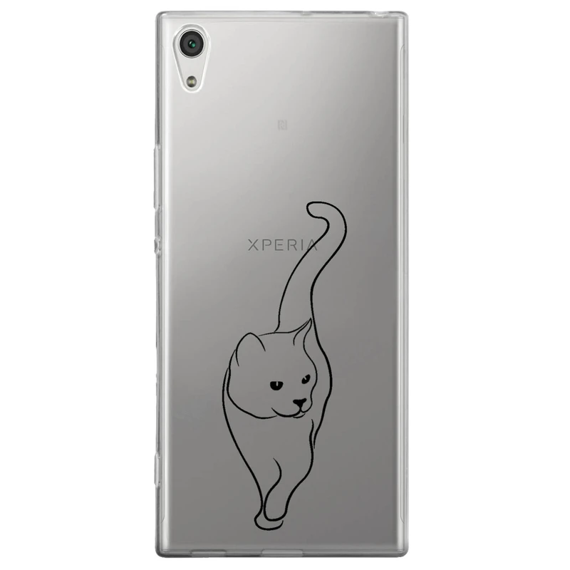 کاور مگافون طرح گربه مدل C60-B مناسب برای گوشی موبایل سونی Xperia XA1 Ultra