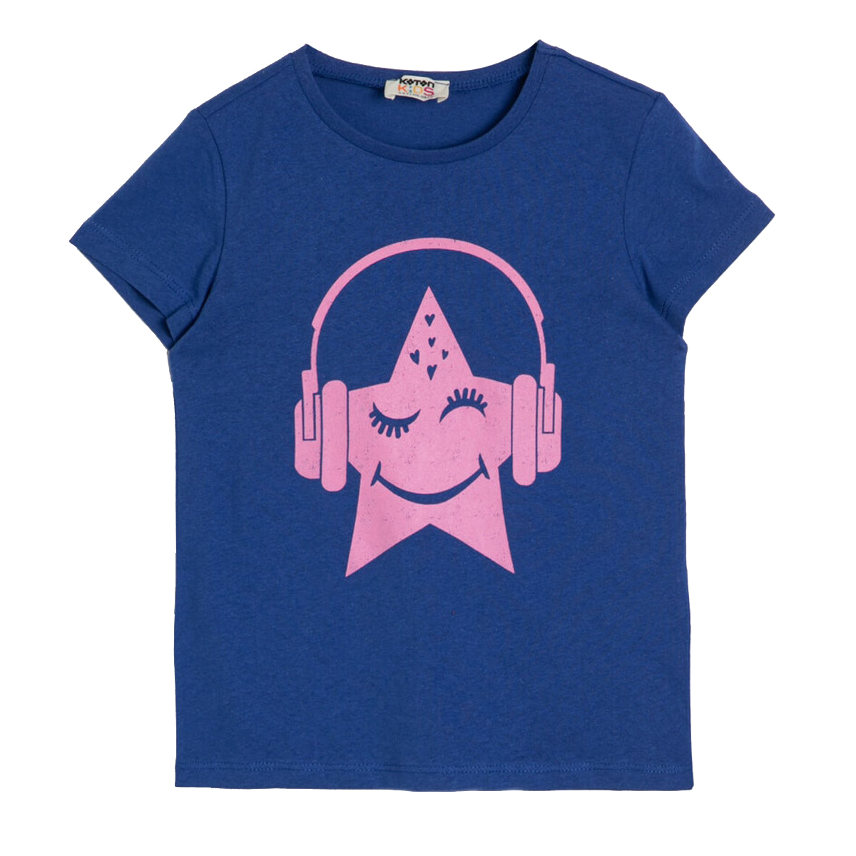 تی شرت دخترانه کوتون مدل Headphone Star