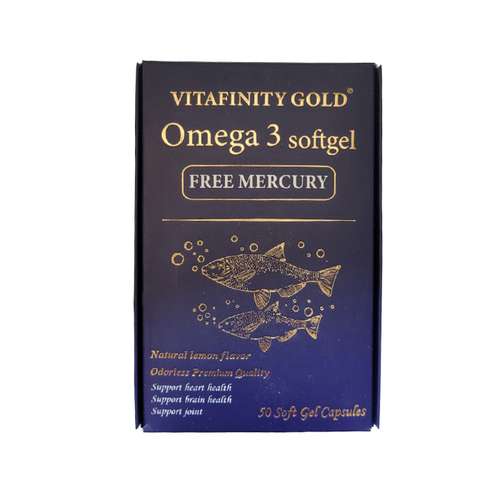 کپسول ژلاتینی امگا ویتافینیتی گلد-1000 میلی گرم  بسته 50 عددی