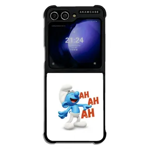 AKAM AMC-WSGZFLIP5-SMURFS-5 Cover For Samsung Galaxy Z Flip 5