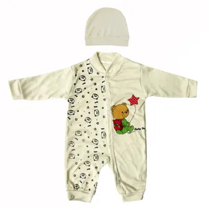 ست سرهمی و کلاه نوزادی مدل خرس و ستاره کد 208963