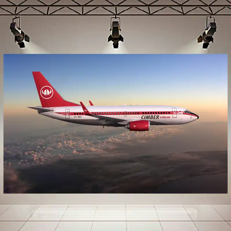 پوستر طرح هواپیما مدل 737 کد AR17610