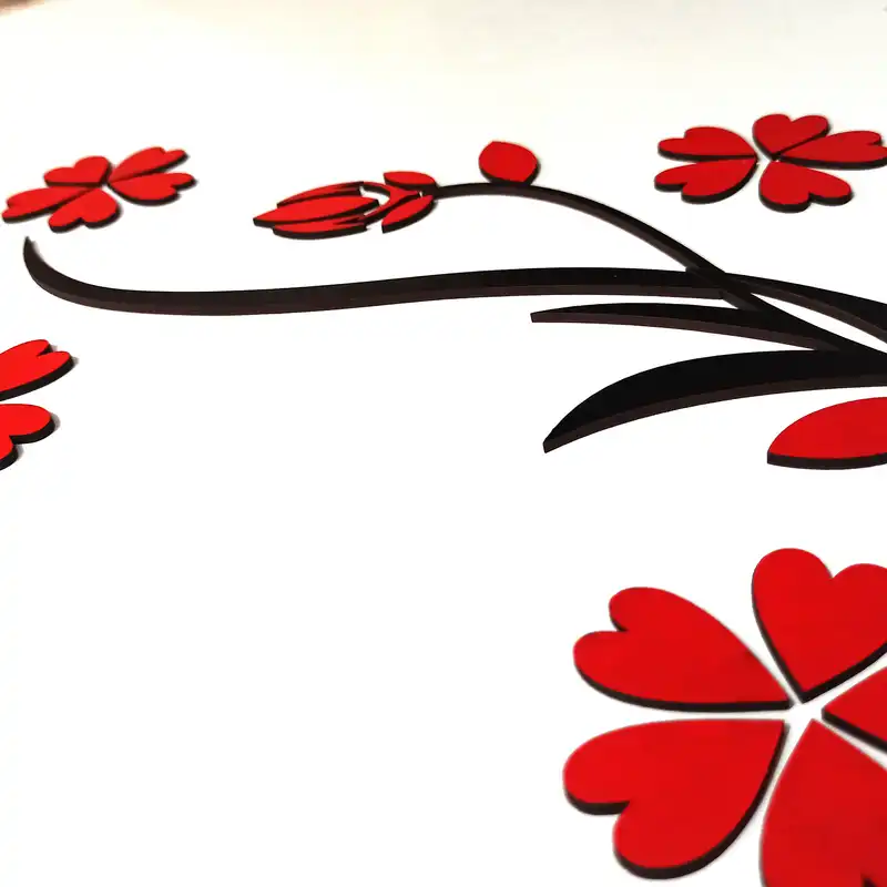 استیکر مدل گل و گلدان کد 2021