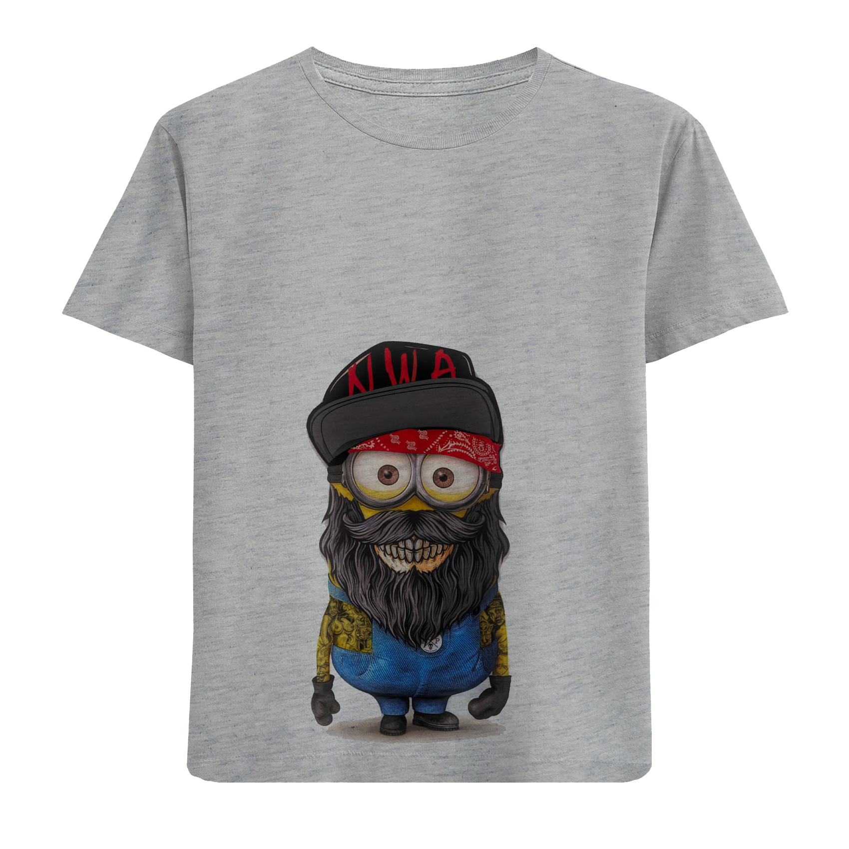 تی شرت آستین کوتاه پسرانه مدل مینیون ریشوو D415