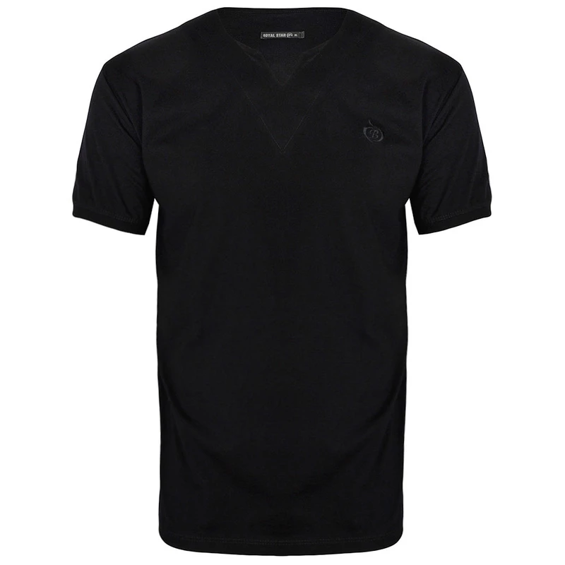 تی شرت آستین کوتاه مردانه مدل 347015602 نخی رنگ مشکی