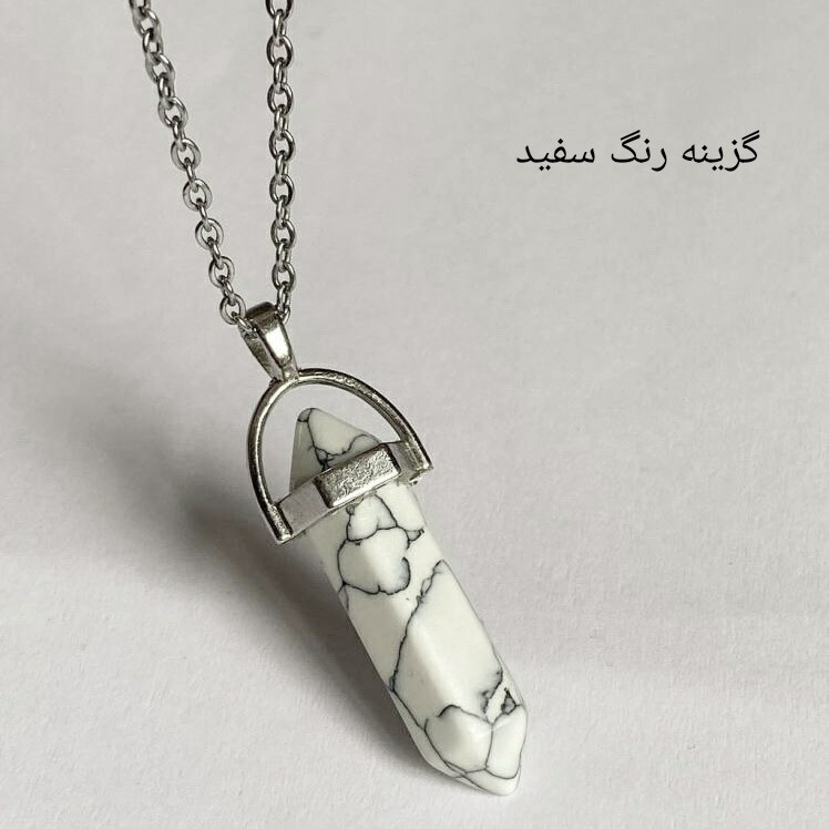 گردنبند زنانه مدل چاکرا سنگ مرمر گردنبند زنانه مدل چاکرا سنگ مرمر