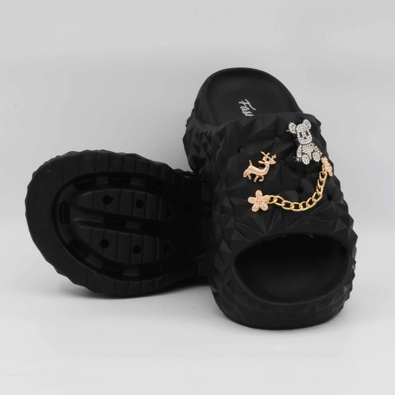 عکس شماره 5 : دمپایی دخترانه پاپا مدل الماس پرو bk.07