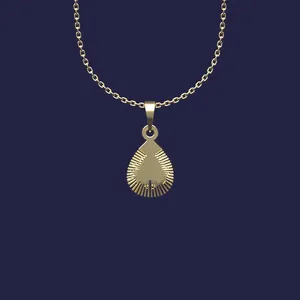 گردنبند طلا 18 عیار زنانه مدوپد مدل هندسی کد Z2-1-1197