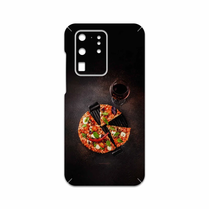 برچسب پوششی ماهوت مدل Pizza مناسب برای گوشی موبایل سامسونگ Galaxy S20 Ultra