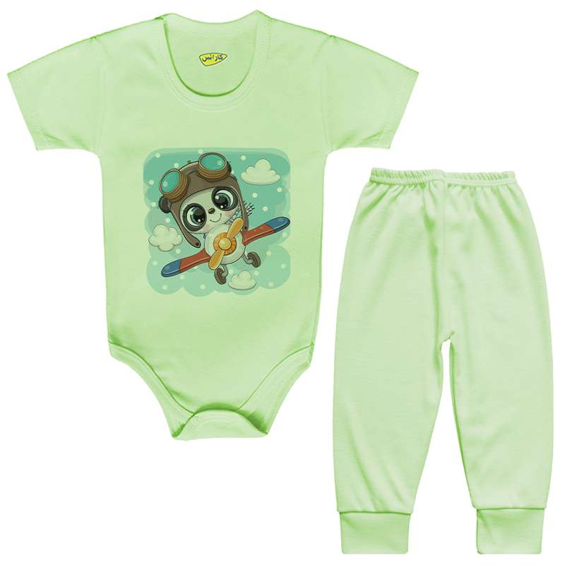 ست بادی و شلوار نوزادی کارانس مدل BSTG-3206