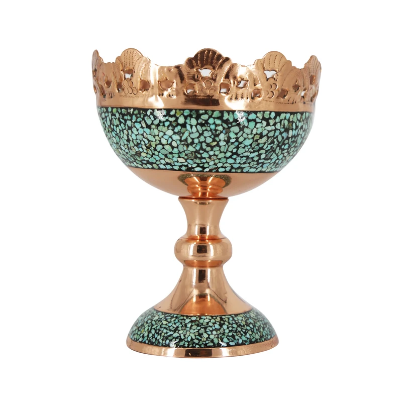 آجیل خوری فیروزه کوبی مدل لب شبکه ای کد F024