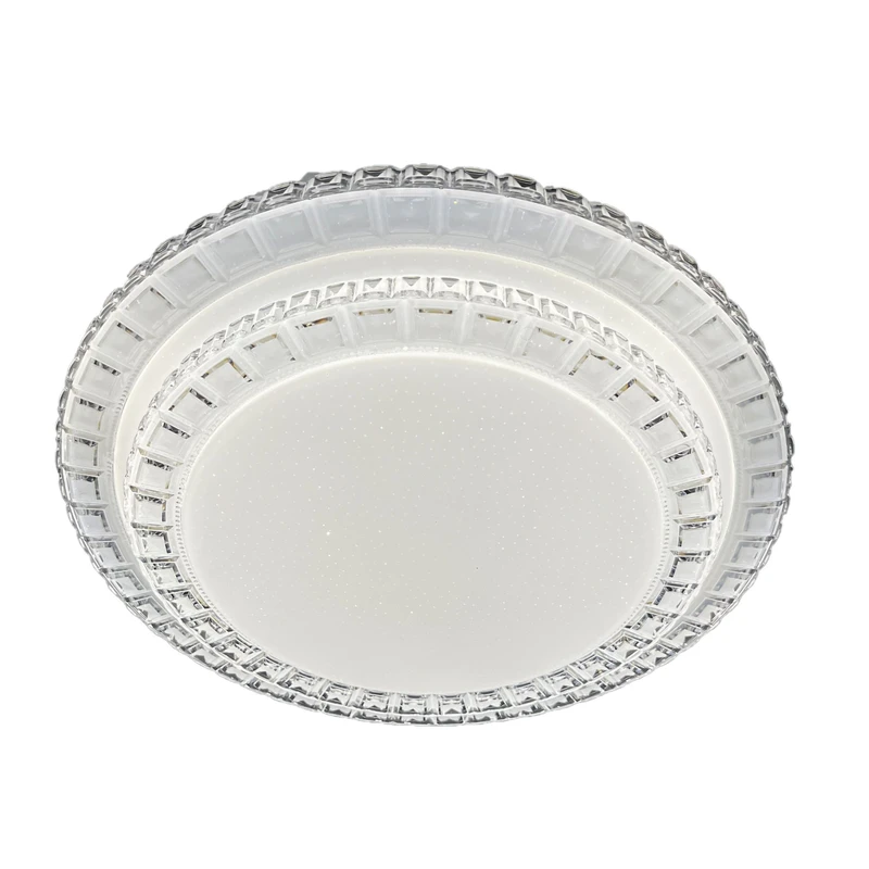 چراغ سقفی 36 وات مودی مدل دوطبقه دور کریستالی کد L