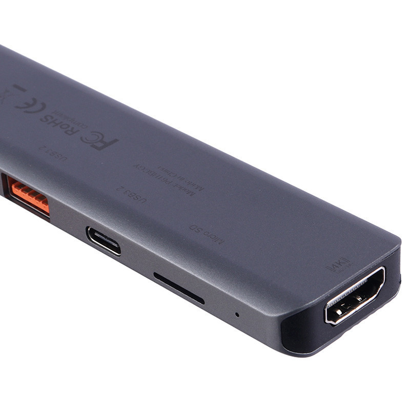 هاب 6 پورت USB-C پاورولوجی مدل 6IN1 SLIM