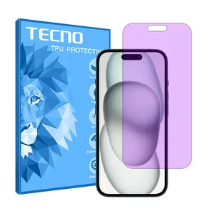 Tecno HyPRL model anti-purple screen protector suitable for Apple iPhone 15 Plus mobile phone