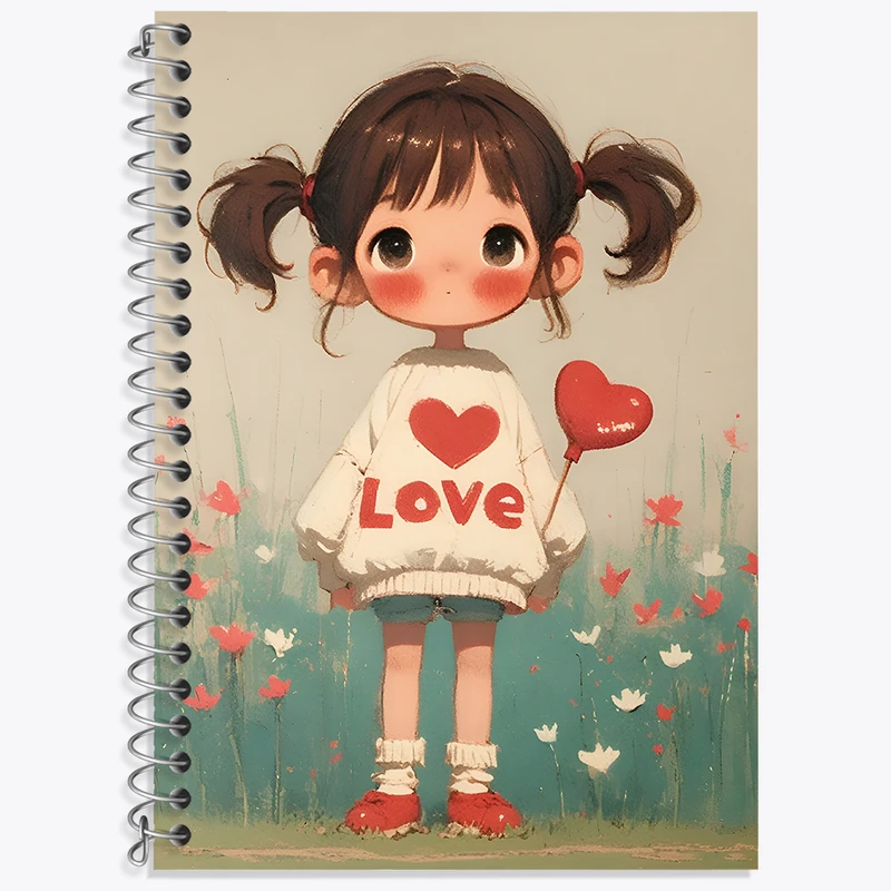 دفتر نت موسیقی 50 برگ خندالو طرح دخترانه کیوت کد N4619