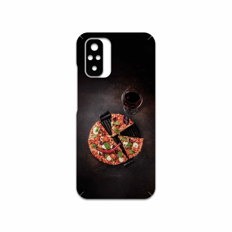 برچسب پوششی ماهوت مدل Pizza مناسب برای گوشی موبایل شیائومی Redmi Note 10