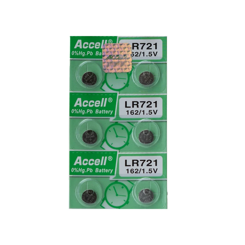 باتری سکه ای اکسل مدل Original LR721 بسته شش عدد