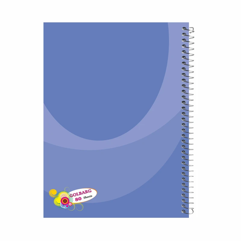 دفتر مشق 80 برگ گلبرگ طرح ساده خاص کد 2608