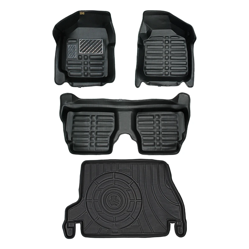 کفپوش پنج بعدی خودرو پانیذ مدل EVA مناسب برای پراید به همراه کفپوش صندوق