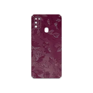 MAHOOT Red-Wildflower Cover Sticker for Samsung Galaxy M21