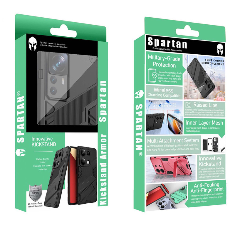 کاور اسپارتان مدل Bibercas Strap مناسب برای گوشی موبایل شیائومی Mi 12T / Mi 12T Pro به همراه بند